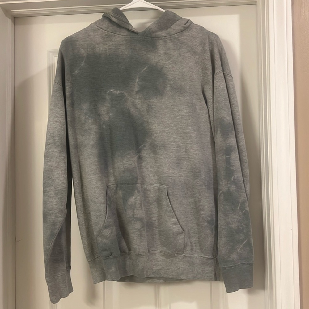 Gray Tie Dye Hoodie